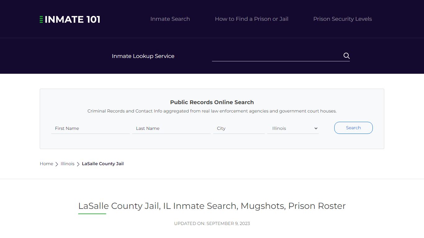 LaSalle County Jail, IL Inmate Search, Mugshots, Prison Roster